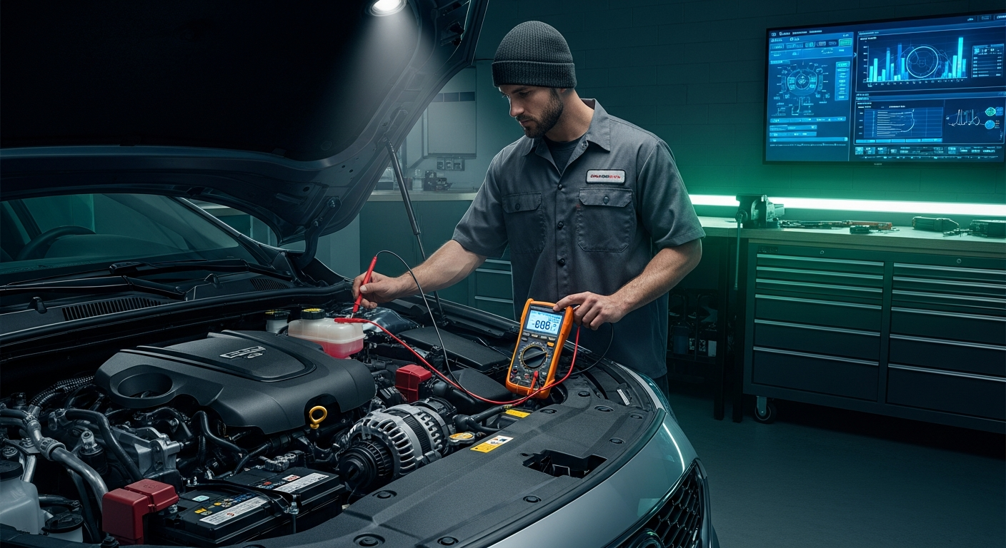 Batterie und Elektrik (Lichtmaschine, Lichttest)