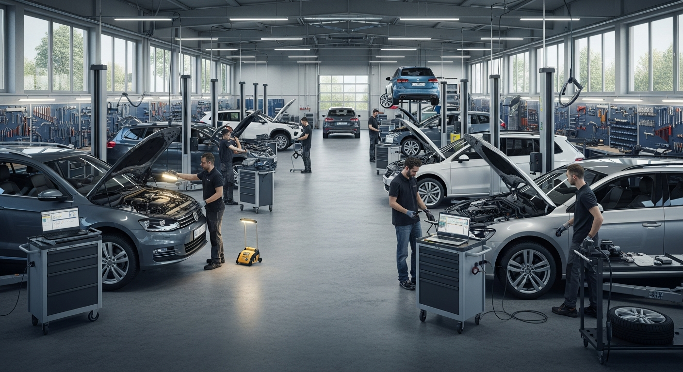 Pro-Sto Werkstatt von innen